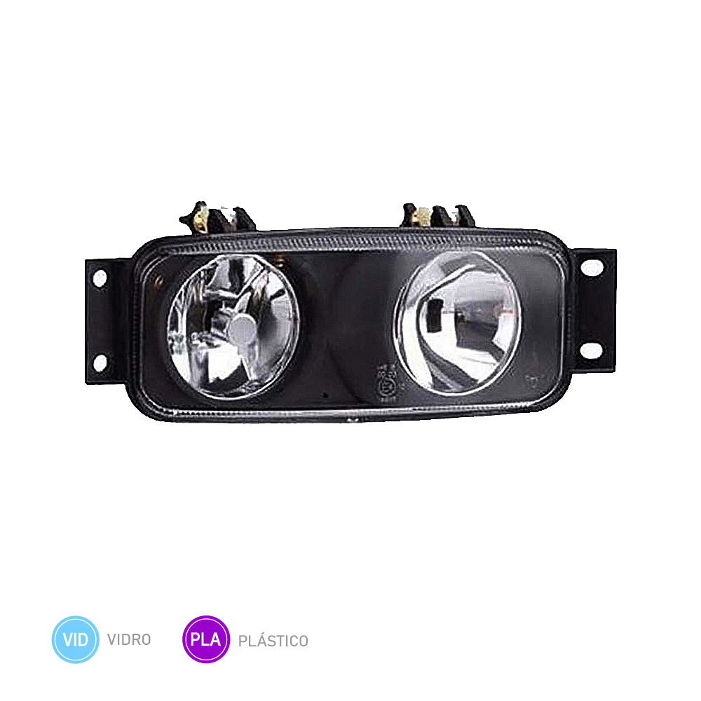 Farol Auxiliar Caminhão Scania Série 4 Lado Esquerdo (Sem Soquete) - 1358831